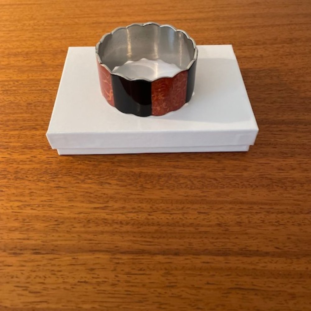 Black and red bracelet